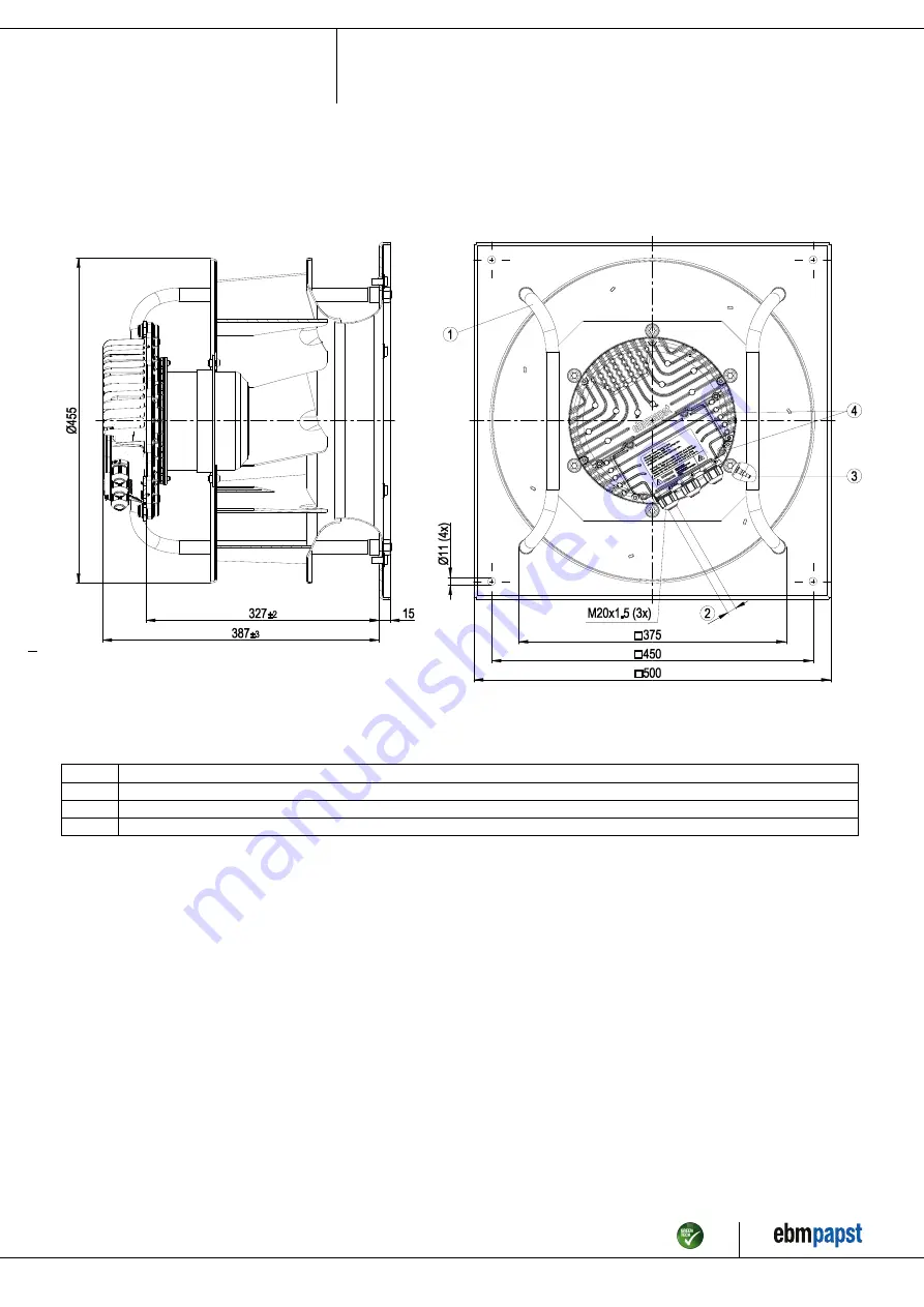 ebm-papst K3G400-AY87-32 Operating Instructions Manual Download Page 4