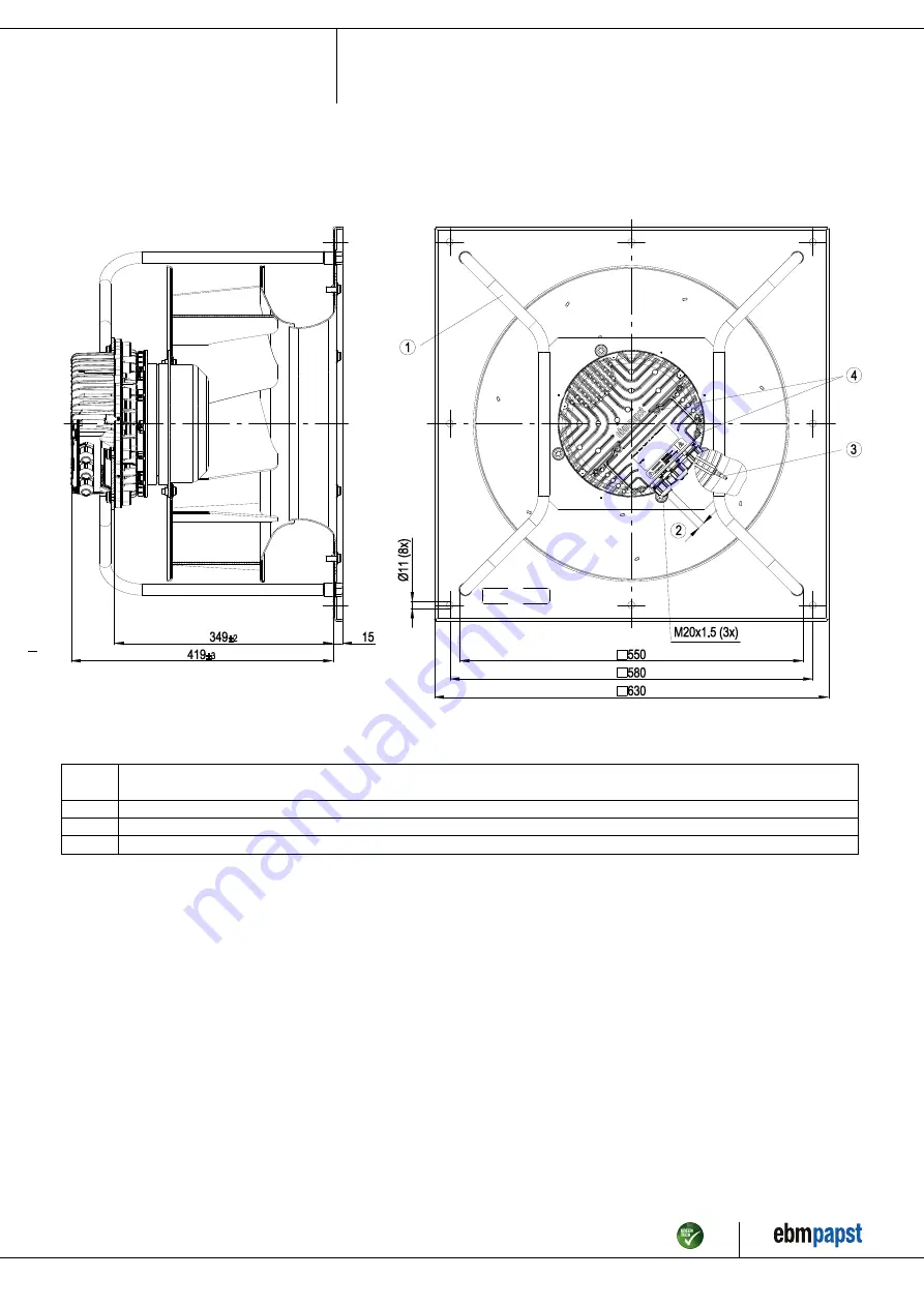 ebm-papst K3G450-AQ24-31 Operating Instructions Manual Download Page 4