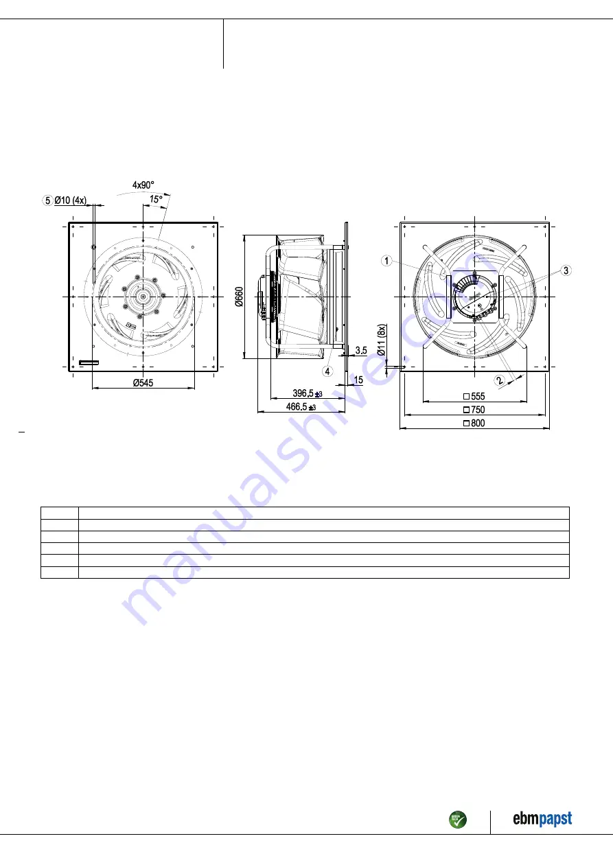 ebm-papst K3G630-FA38-03 Operating Instructions Manual Download Page 4