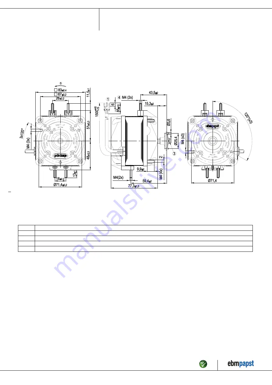 ebm-papst M4Q045-DA05-75 Скачать руководство пользователя страница 4