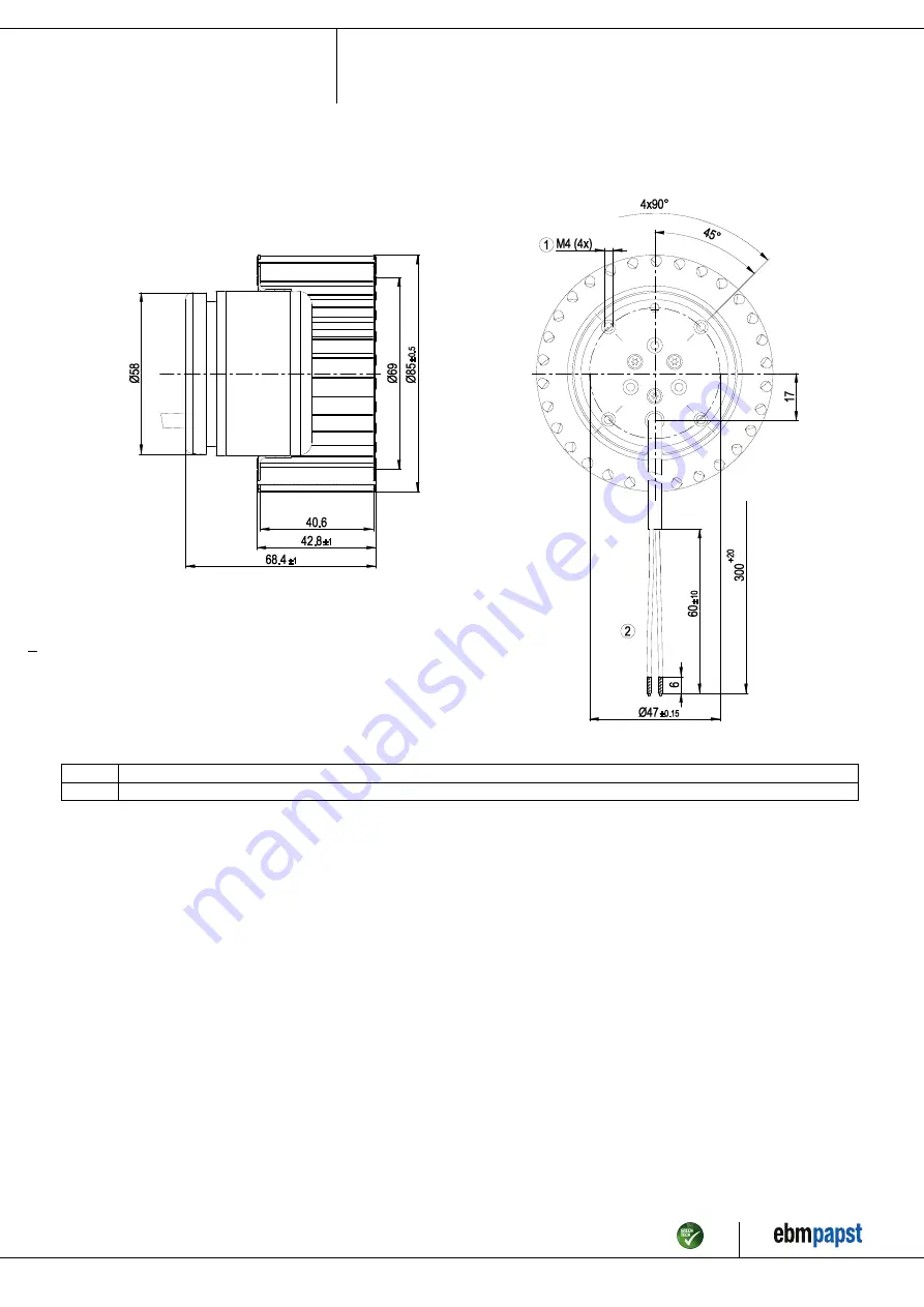 ebm-papst R1G085-AB05-01 Operating Instructions Manual Download Page 4