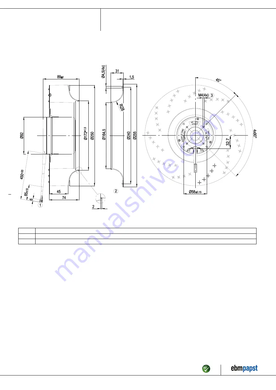 ebm-papst R1G250-AQ37-52 Operating Instructions Manual Download Page 4