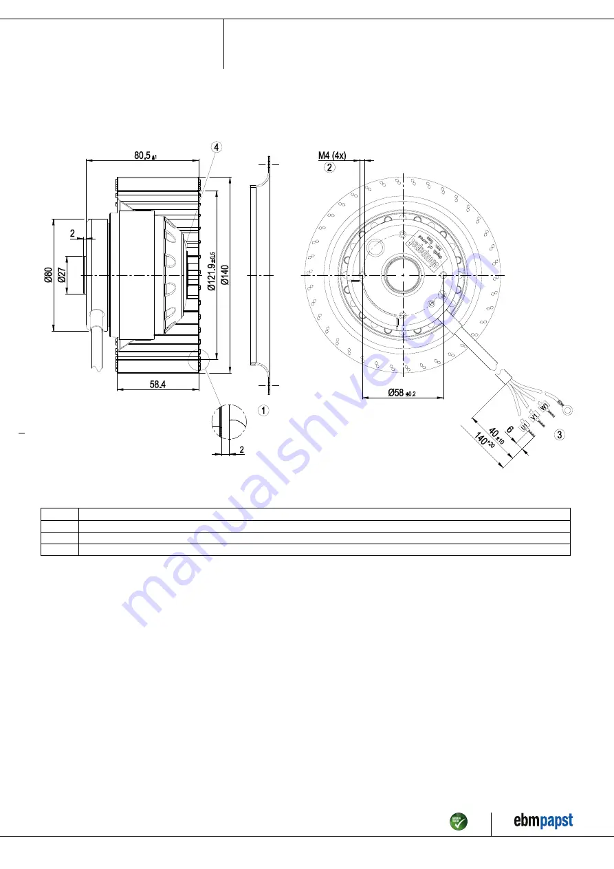 ebm-papst R2D140-AB02-14 Скачать руководство пользователя страница 4