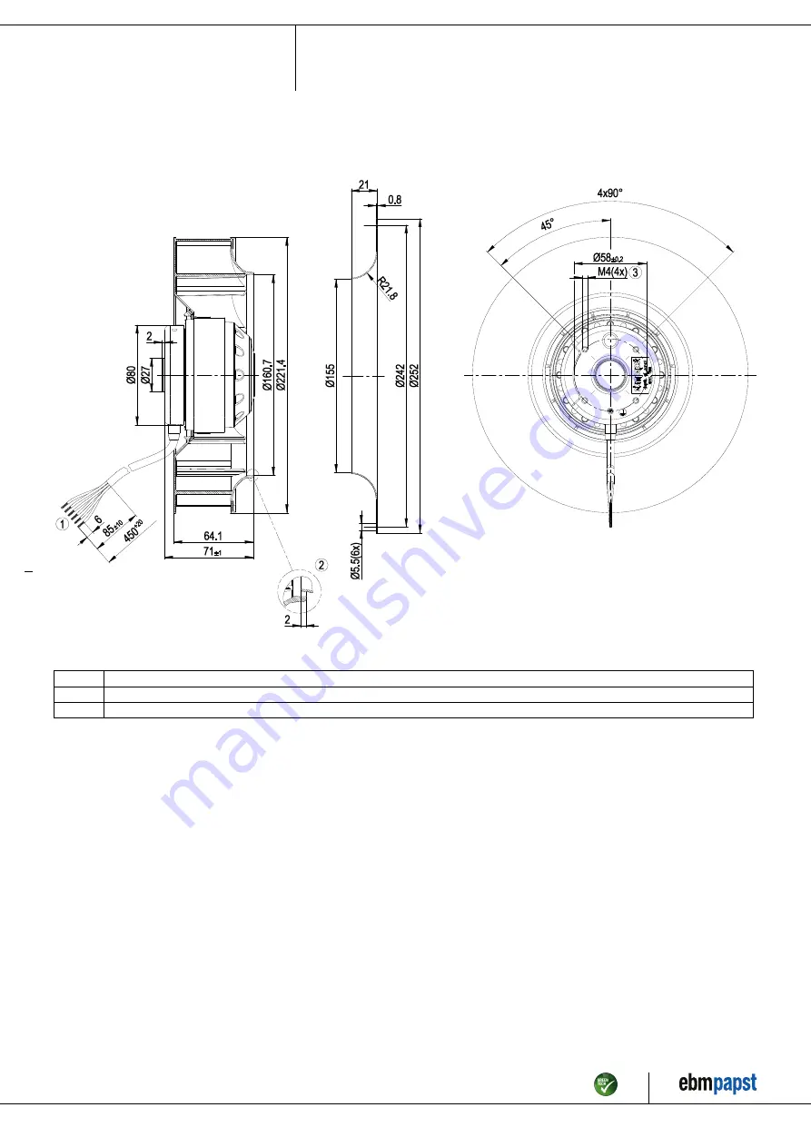 ebm-papst R2D220-AC16-17 Operating Instructions Manual Download Page 4