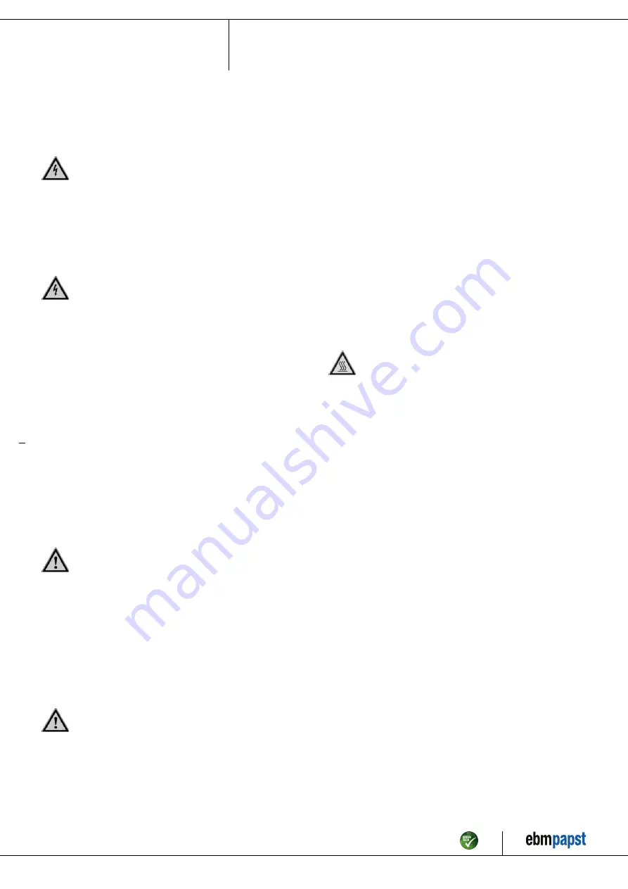 ebm-papst R2E175-AC77-18 Operating Instructions Manual Download Page 2