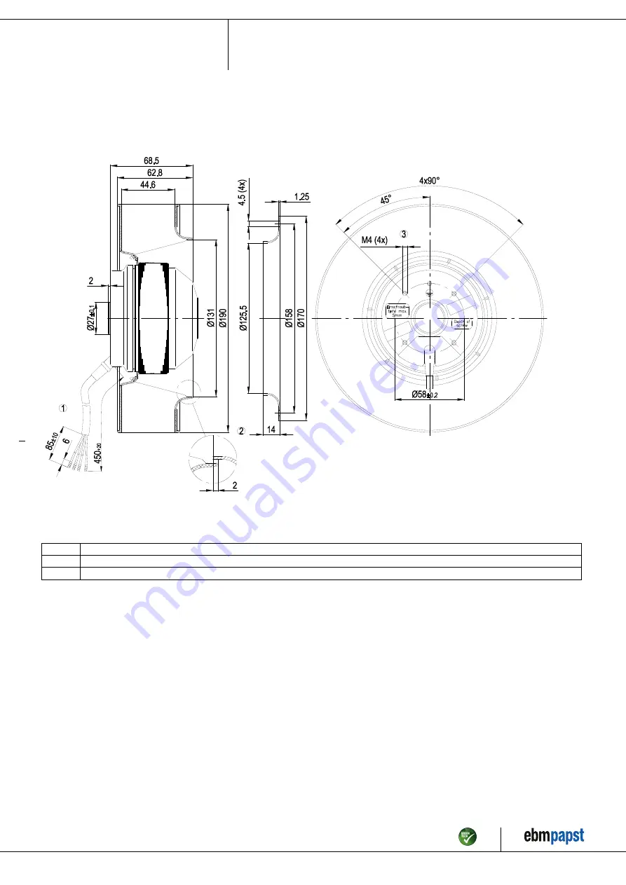 ebm-papst R2E190-AP88-14 Operating Instructions Manual Download Page 4