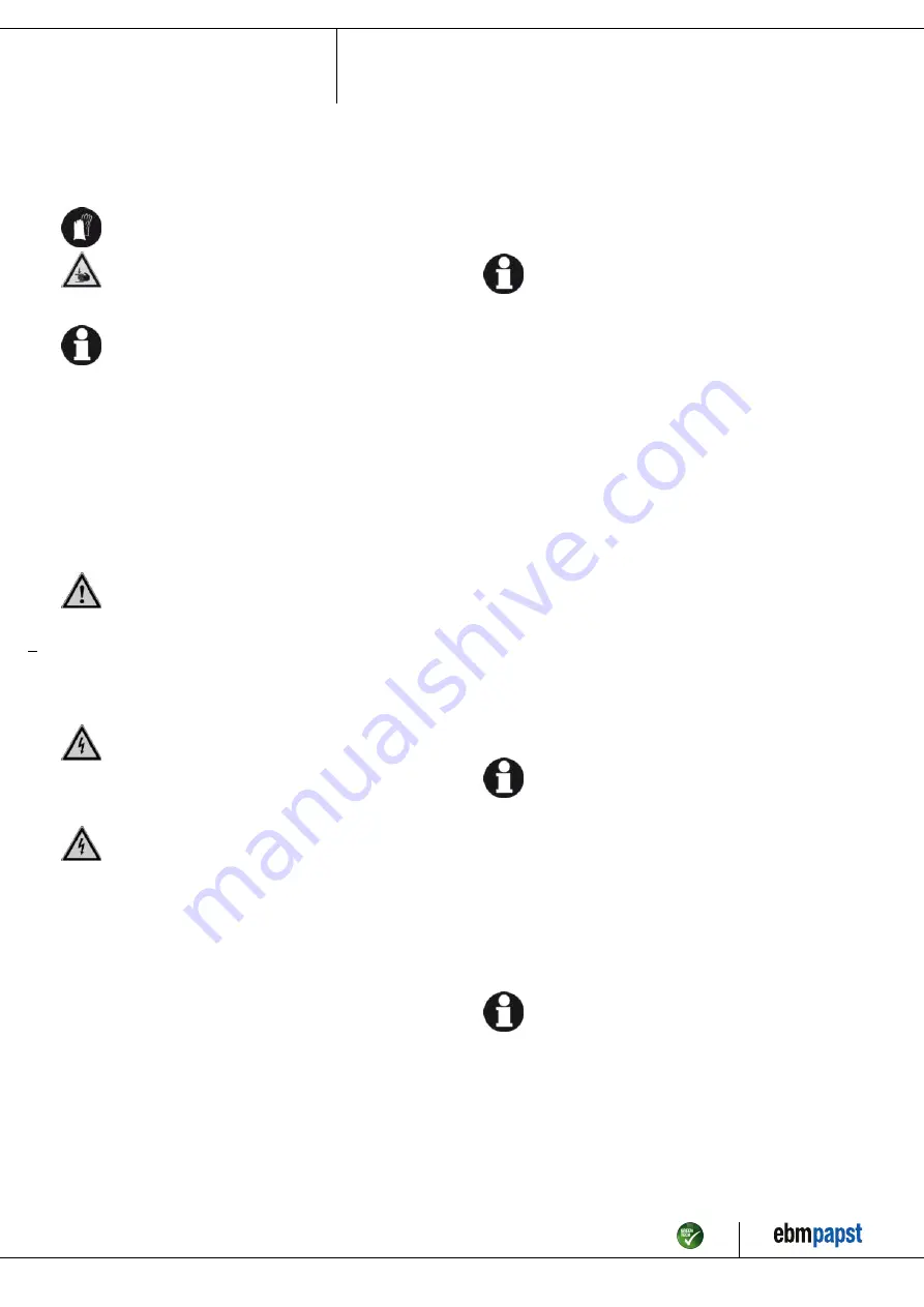 ebm-papst R2E190-RA26-05 Operating Instructions Manual Download Page 7