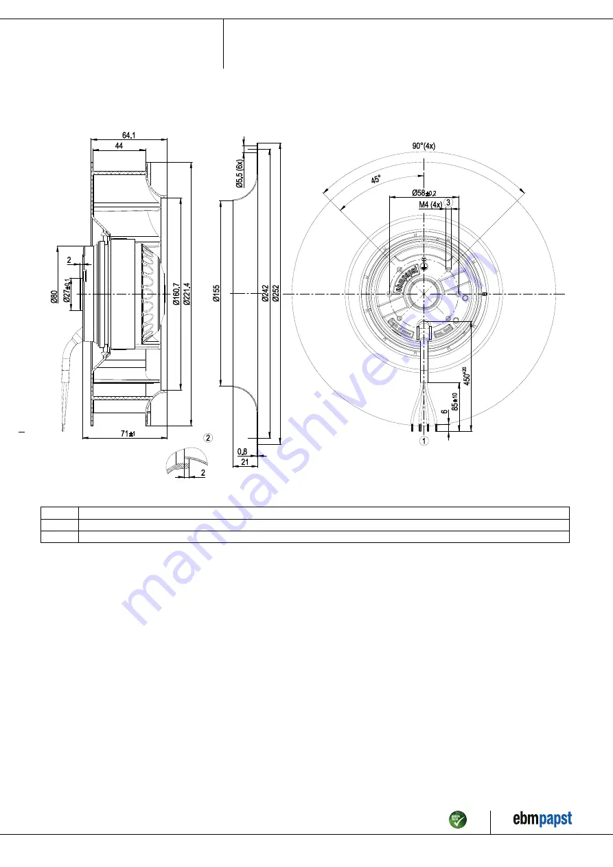 ebm-papst R2E220-AD19-11 Operating Instructions Manual Download Page 4