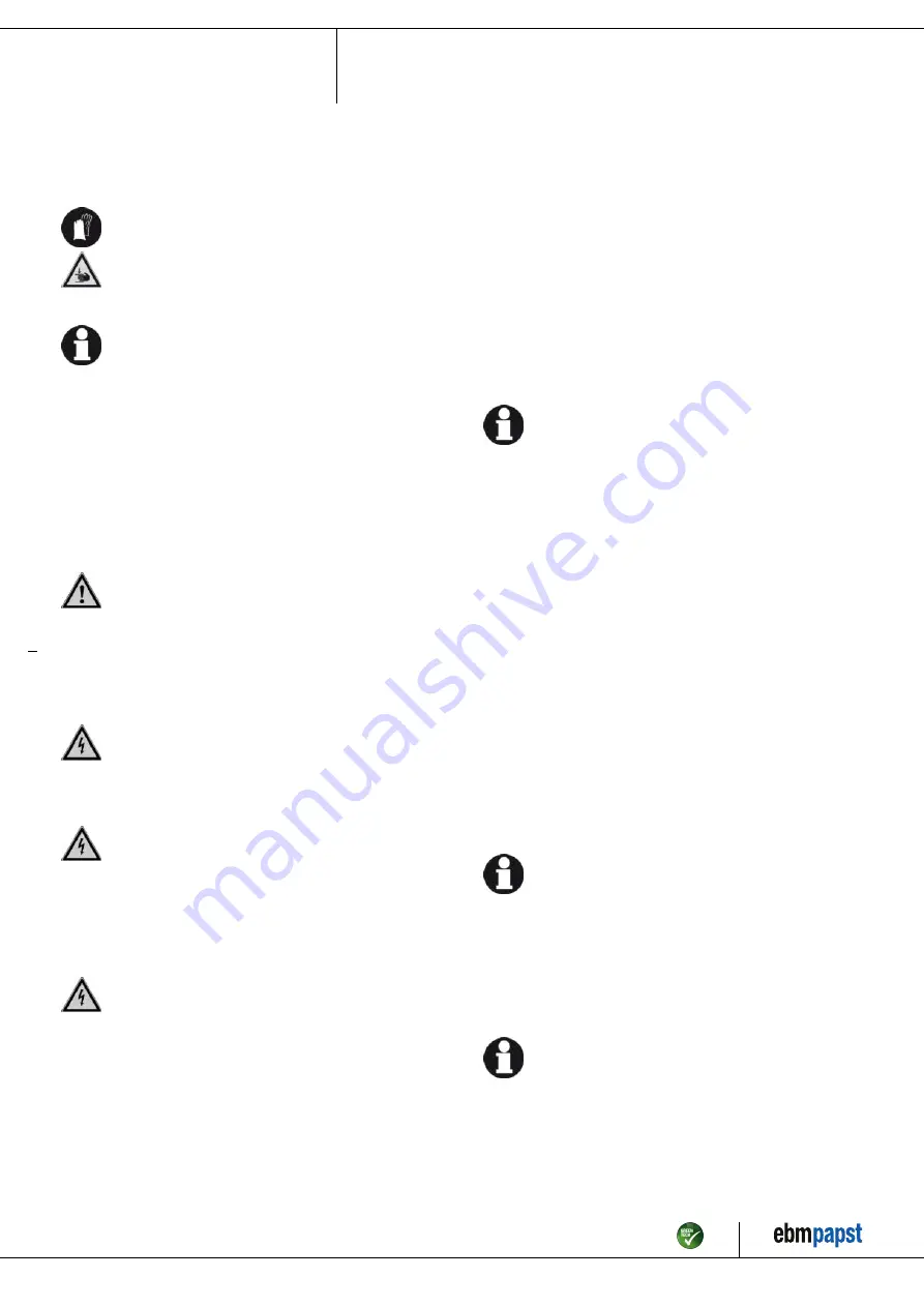 ebm-papst R3G190-RG19-01 Operating Instructions Manual Download Page 7