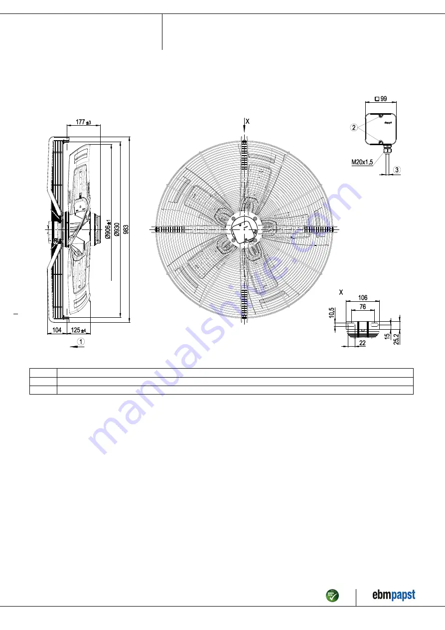 ebm-papst S8D910-CD03-01 Скачать руководство пользователя страница 4