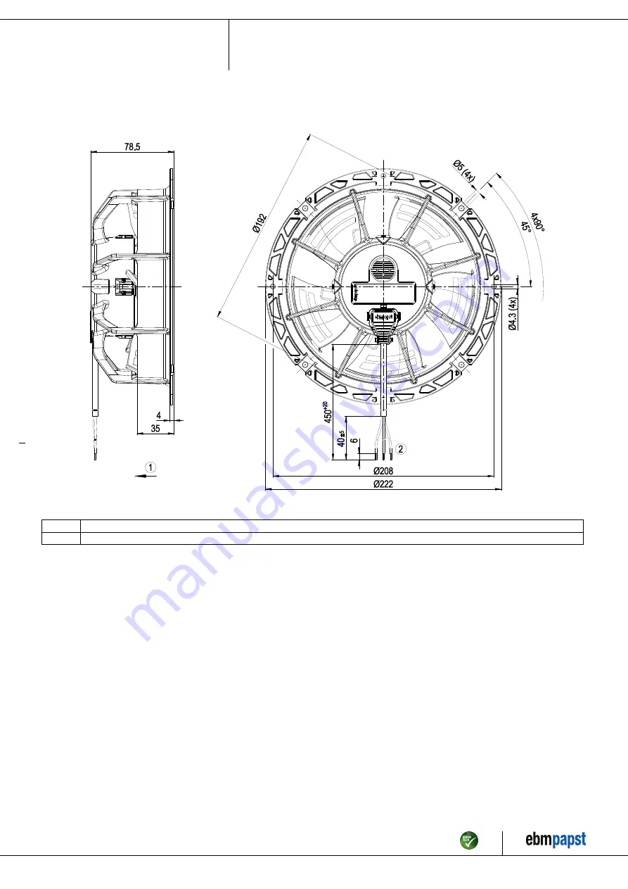 ebm-papst W1G172-EC91-01 Operating Instructions Manual Download Page 4