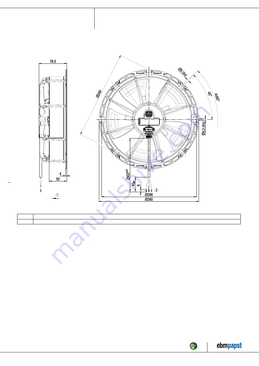 ebm-papst W1G230-EB90-16 Operating Instructions Manual Download Page 4