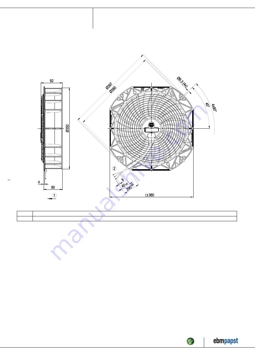 ebm-papst W1G300-BB19-01 Operating Instructions Manual Download Page 4