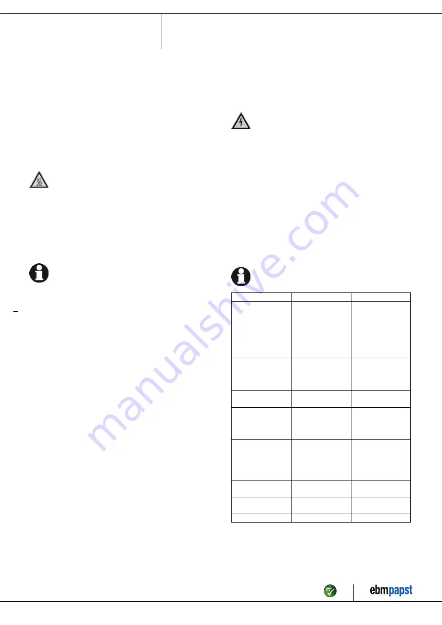 ebm-papst W2D250-CA06-52 Operating Instructions Manual Download Page 9