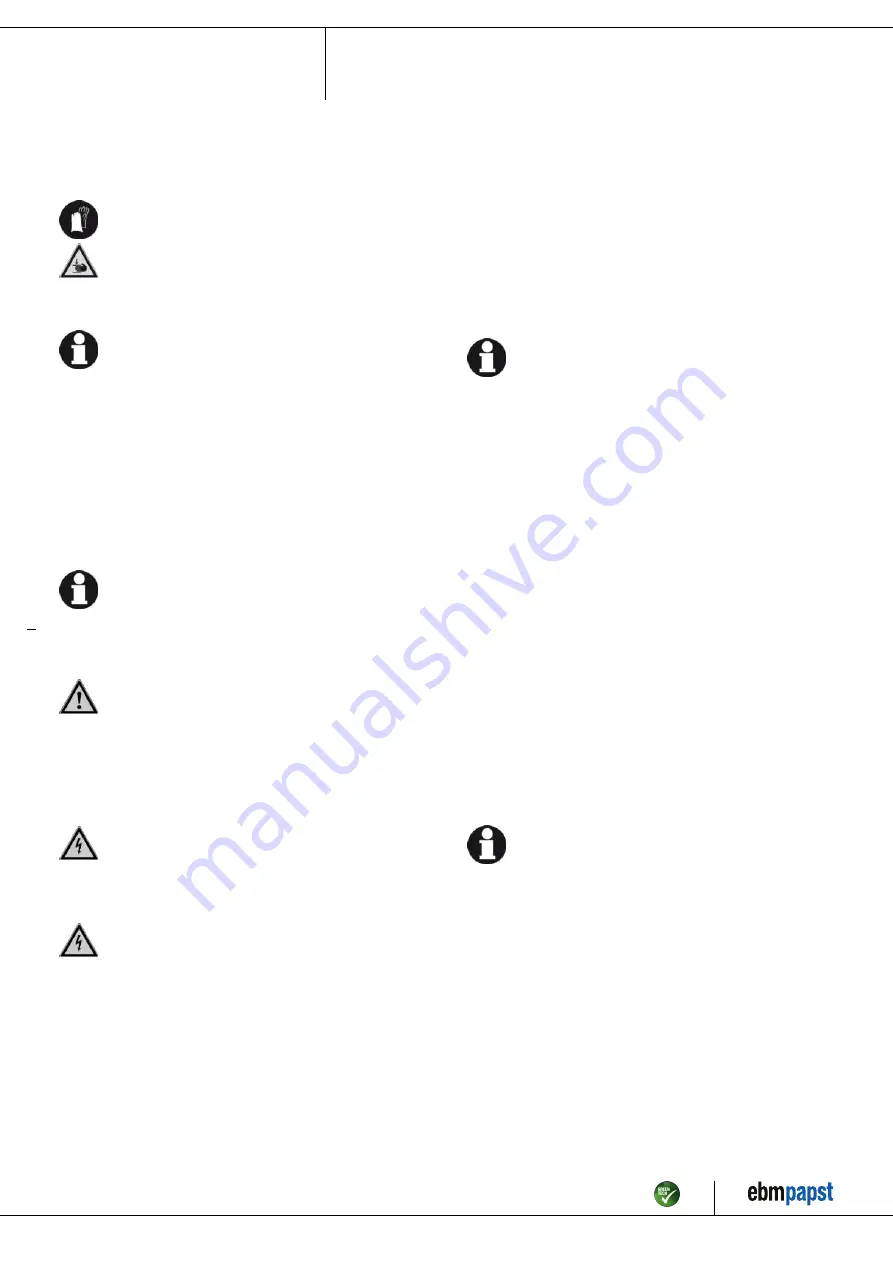 ebm-papst W2E142-BB05-87 Operating Instructions Manual Download Page 6