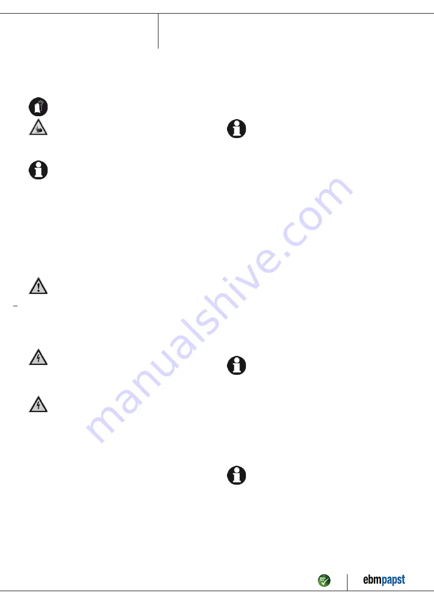 ebm-papst W2E200-DE63-52 Operating Instructions Manual Download Page 6