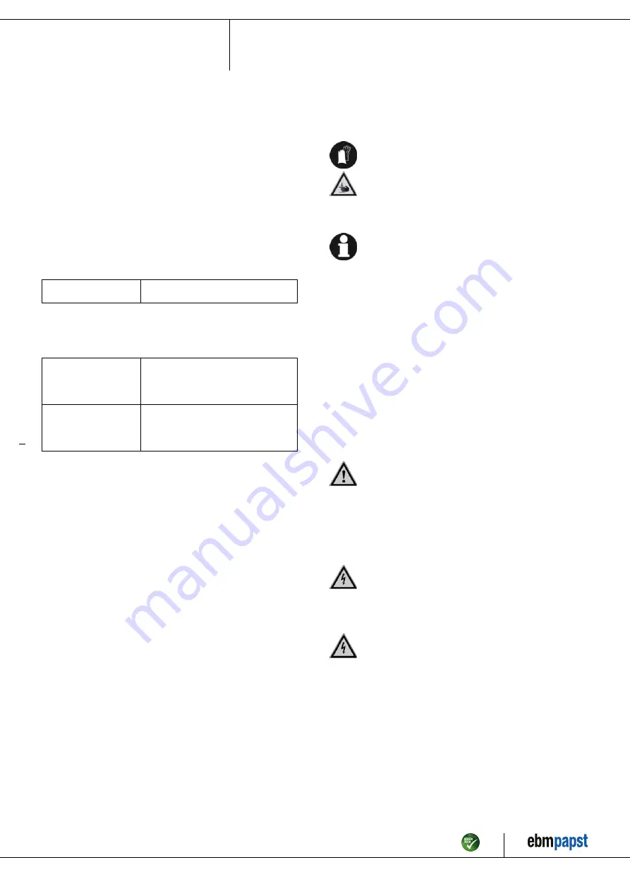 ebm-papst W3G400-IC22-53 Operating Instructions Manual Download Page 6