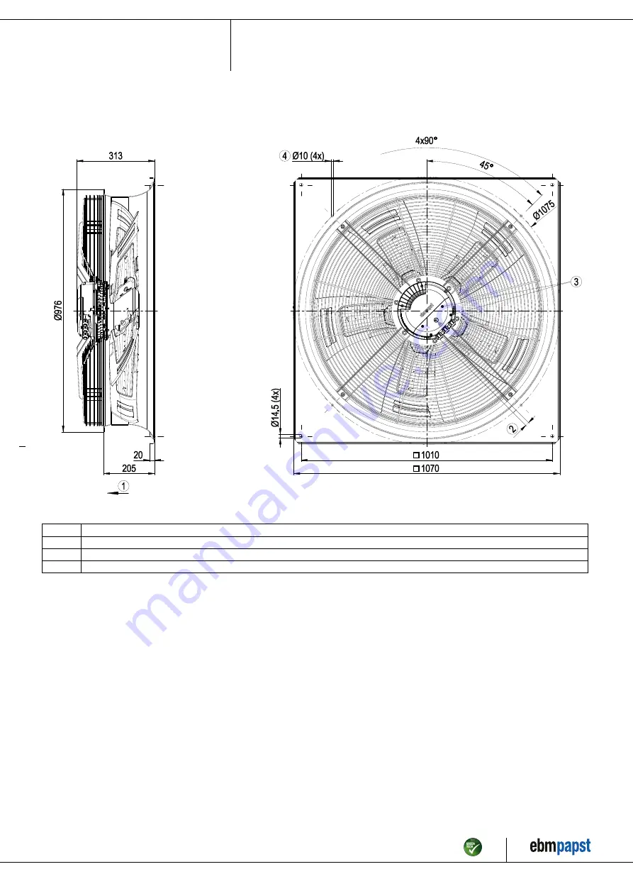 ebm-papst W3G910-GU27-03 Operating Instructions Manual Download Page 4