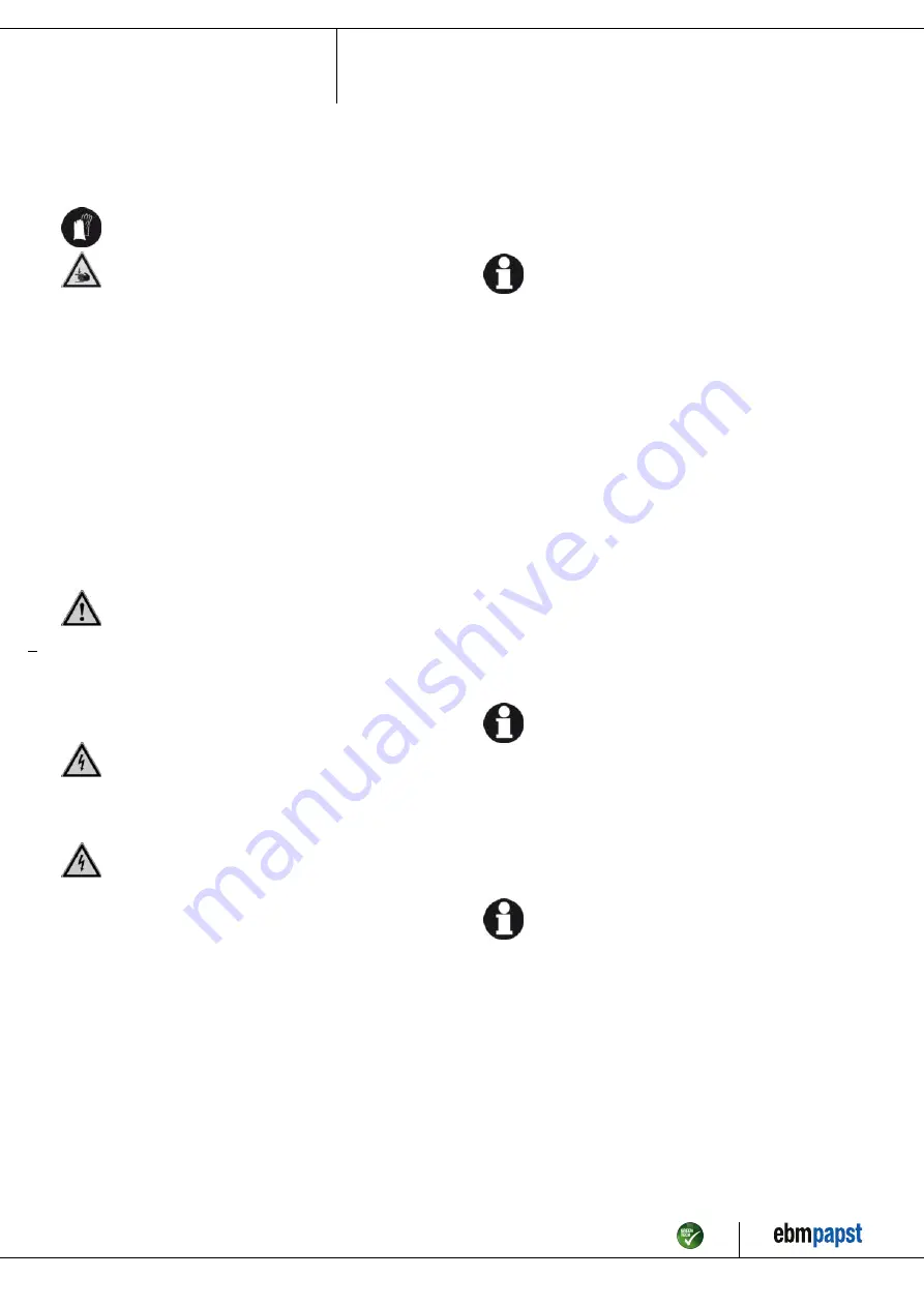 ebm-papst W4S250-CA20-56 Operating Instructions Manual Download Page 6