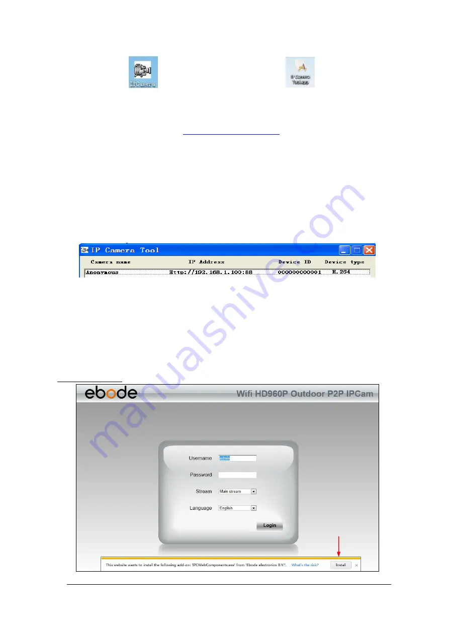 Ebode IPV68P2P Quick Start Manual Download Page 6