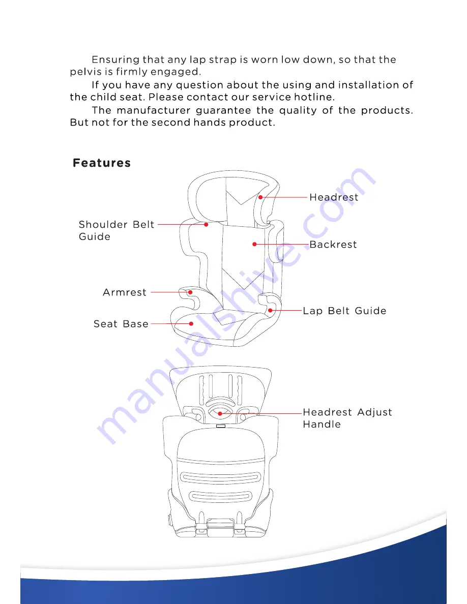 ebony booster seat Instruction Manual Download Page 3