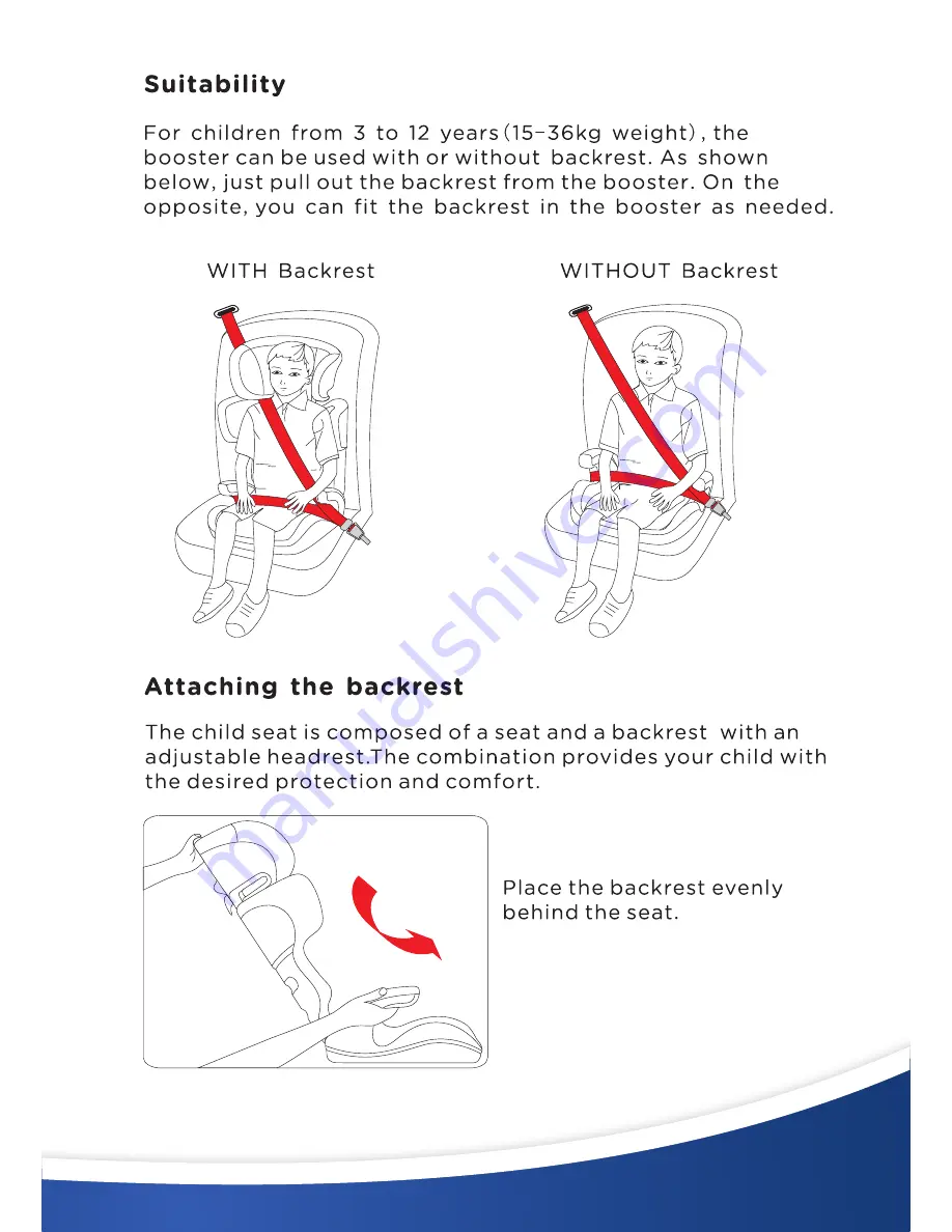 ebony booster seat Instruction Manual Download Page 5