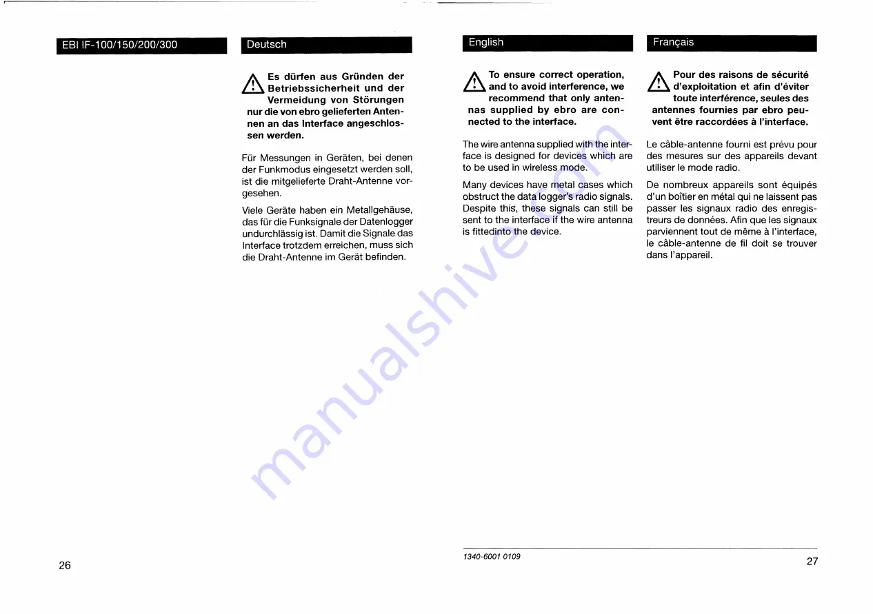 Ebro EBI 10 Series Operating Instructions Manual Download Page 37