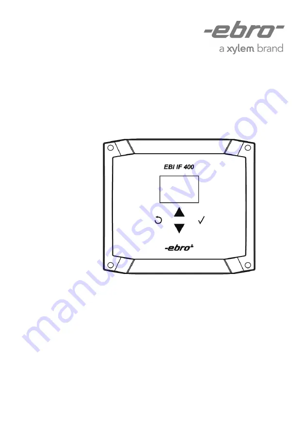 Ebro EBI IF-400 Скачать руководство пользователя страница 1