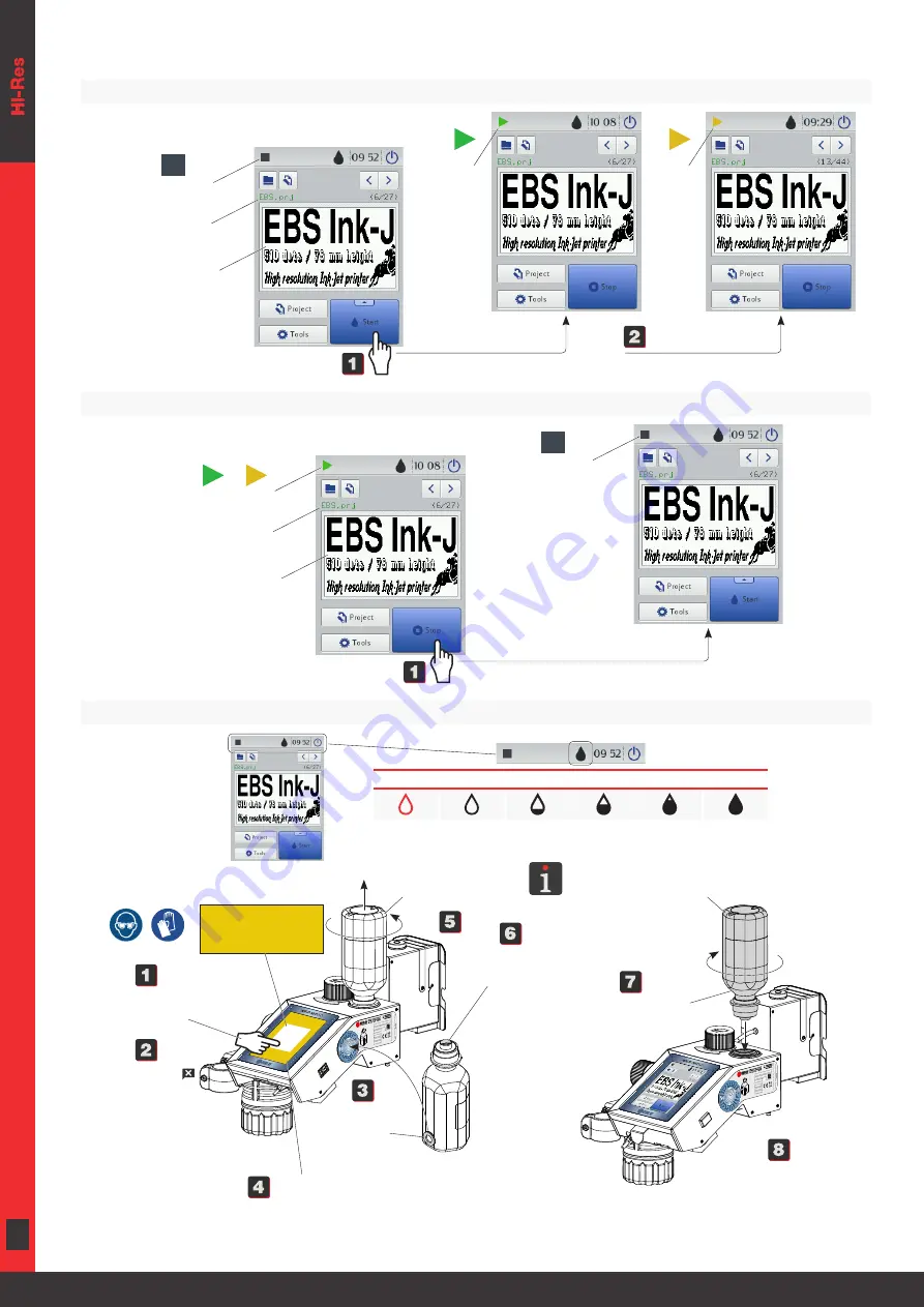 EBS Ink-Jet Systems Hi-Res EBS-2600 Manual Download Page 2