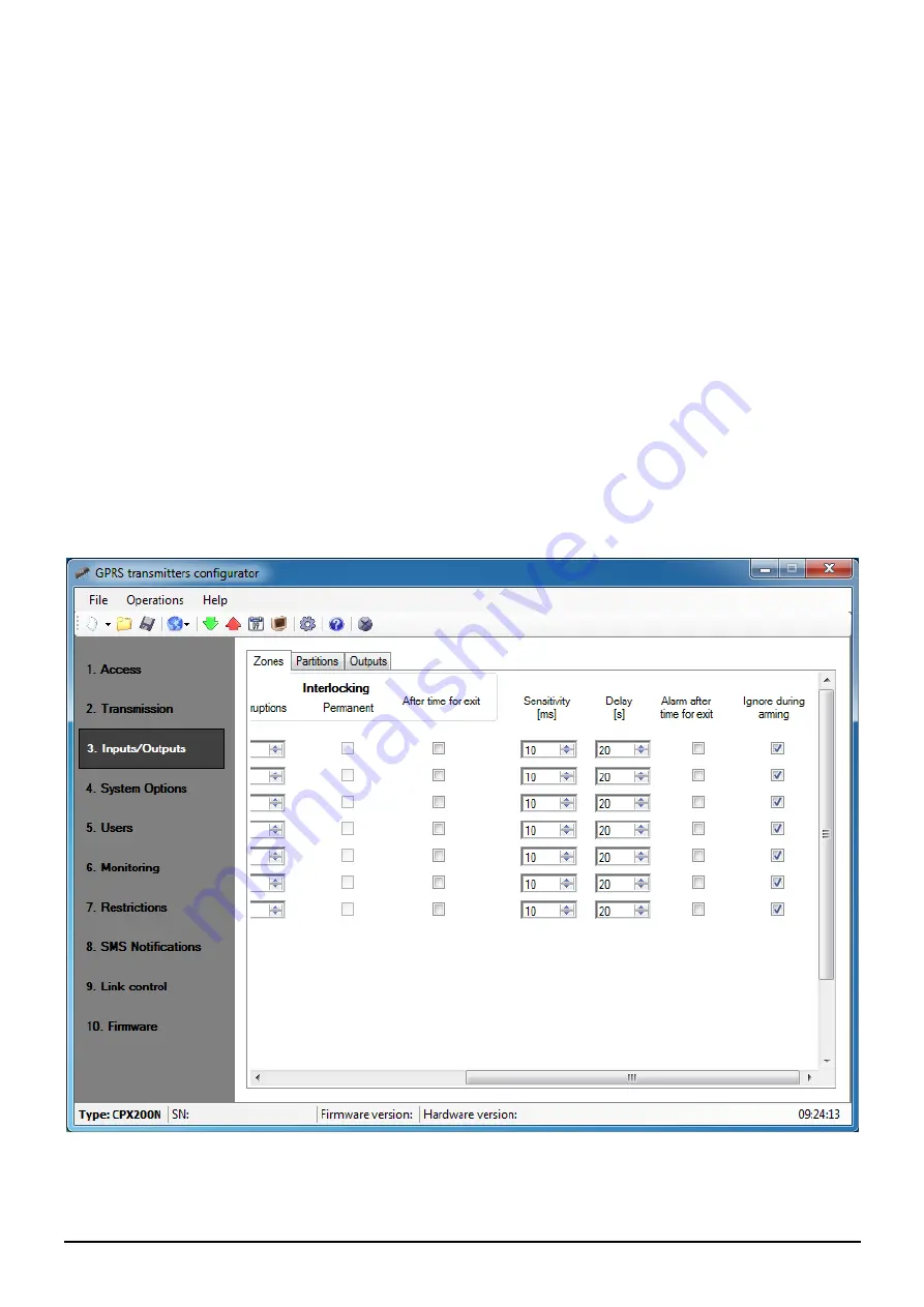 EBS CPX200N Installation And Programming Manual Download Page 59