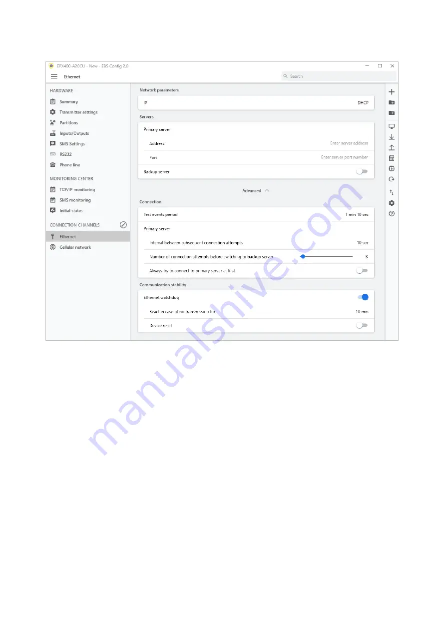 EBS EPX PRO Installation And Programming Manual Download Page 48