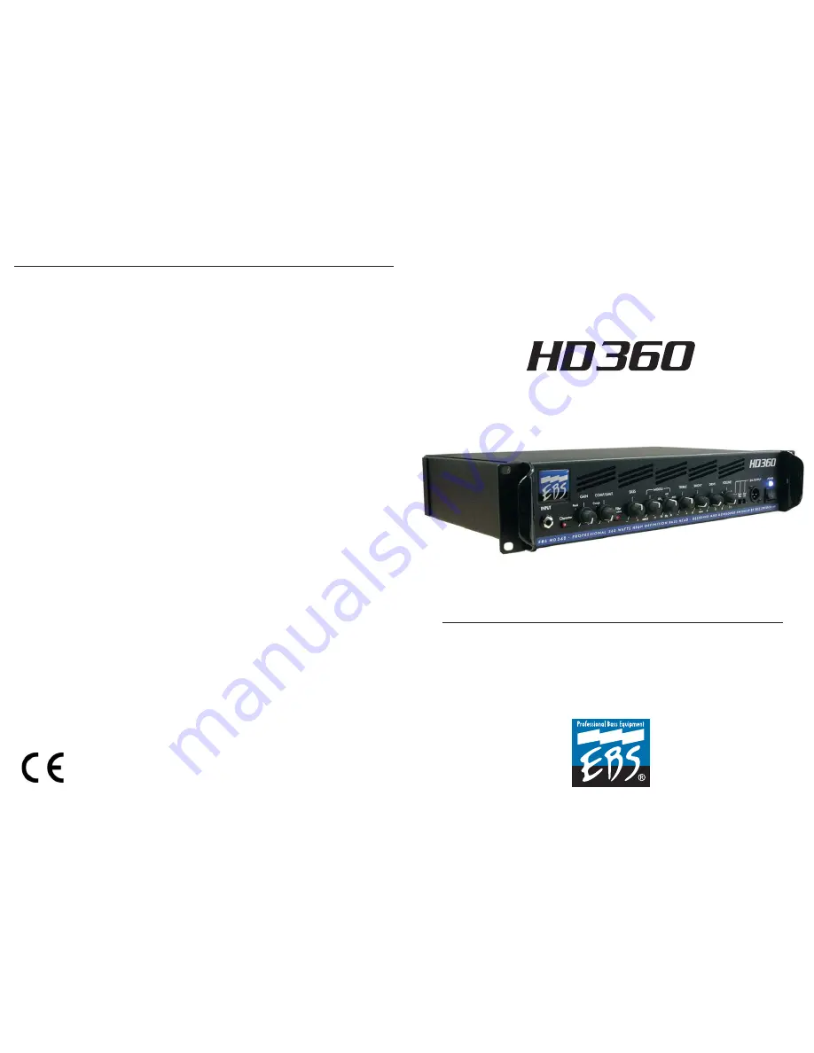 EBS HD360 User Manual Download Page 1