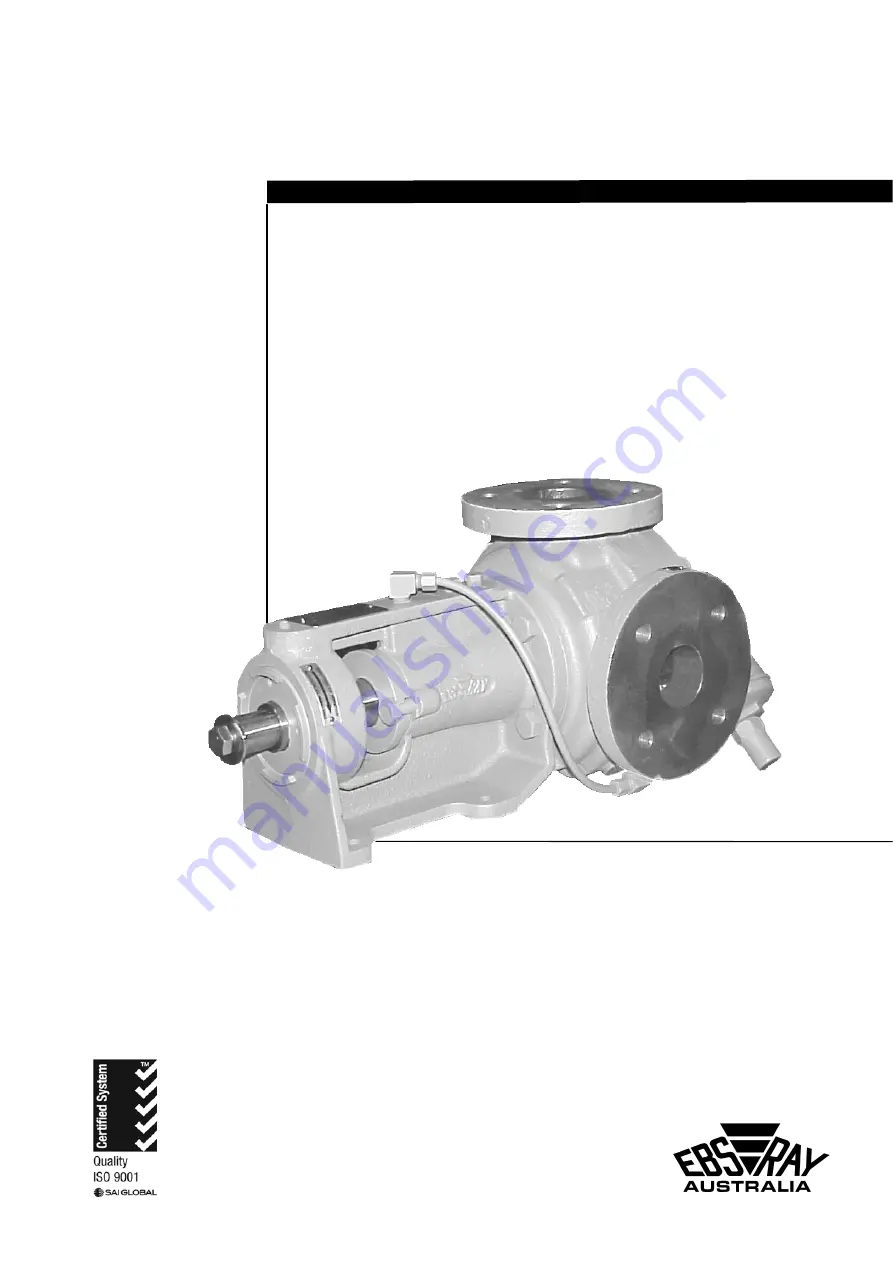 Ebsray MD Series Installation, Operation & Maintenance Instructions Manual Download Page 1