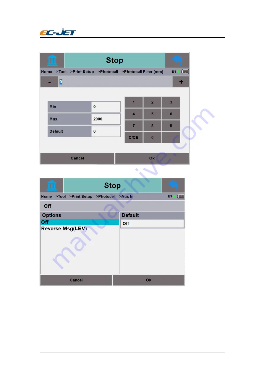 EC-PACK EC-JET ECH200Pro Series User Manual Download Page 22