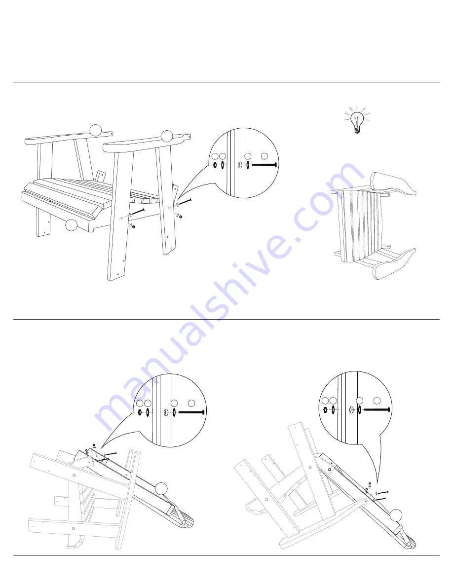 ECCB OUTDOOR Adirondack Assembly Instructions Download Page 3