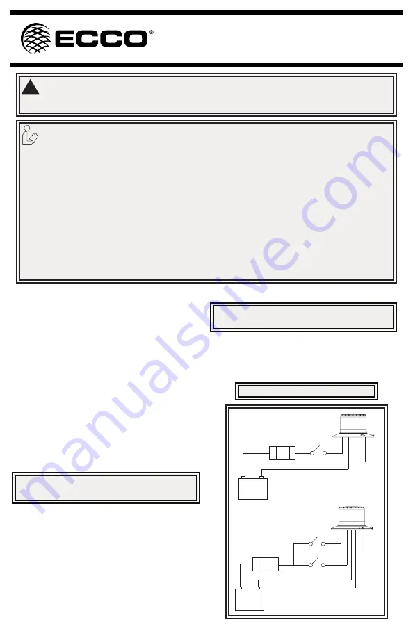 Ecco EB7260 Series Installation And Operation Instructions Manual Download Page 1