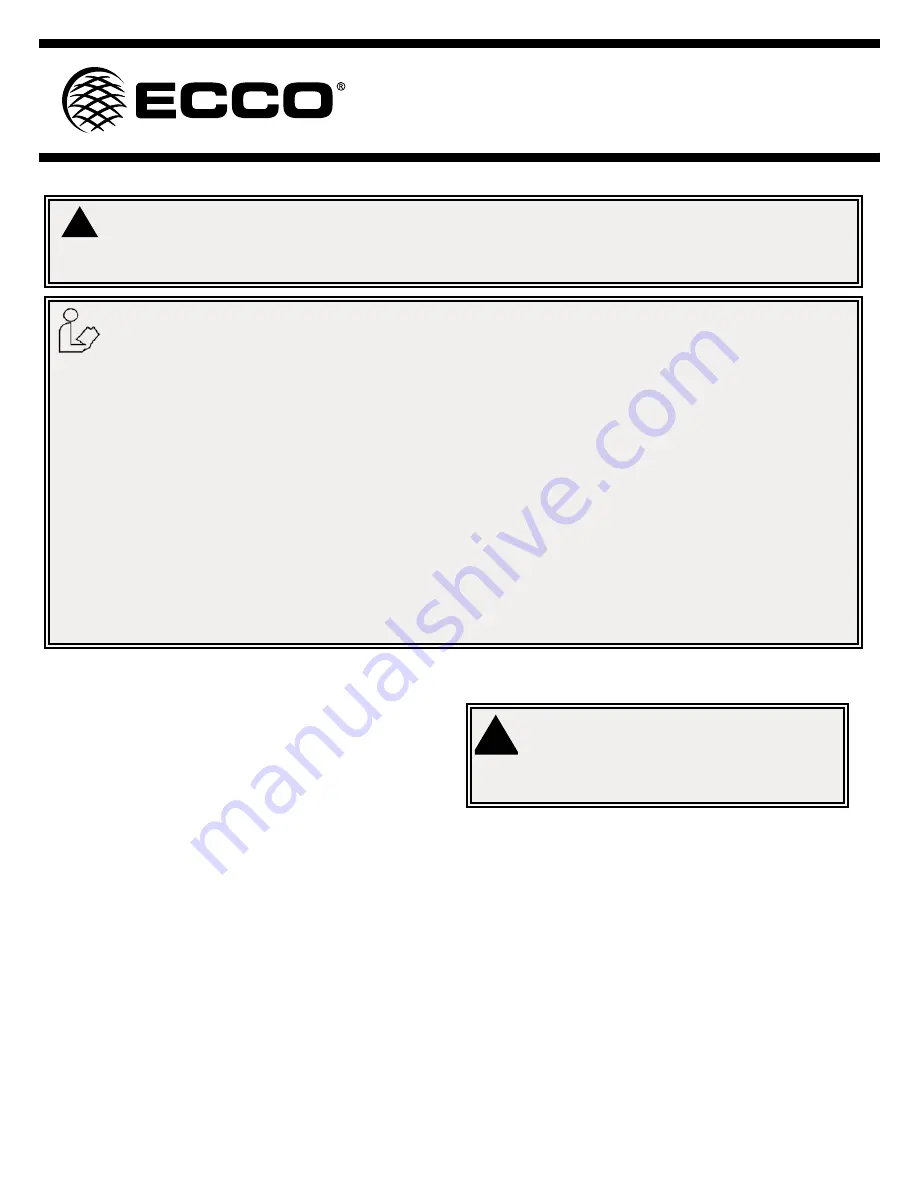 Ecco EB7800 Series Installation Instructions Manual Download Page 1