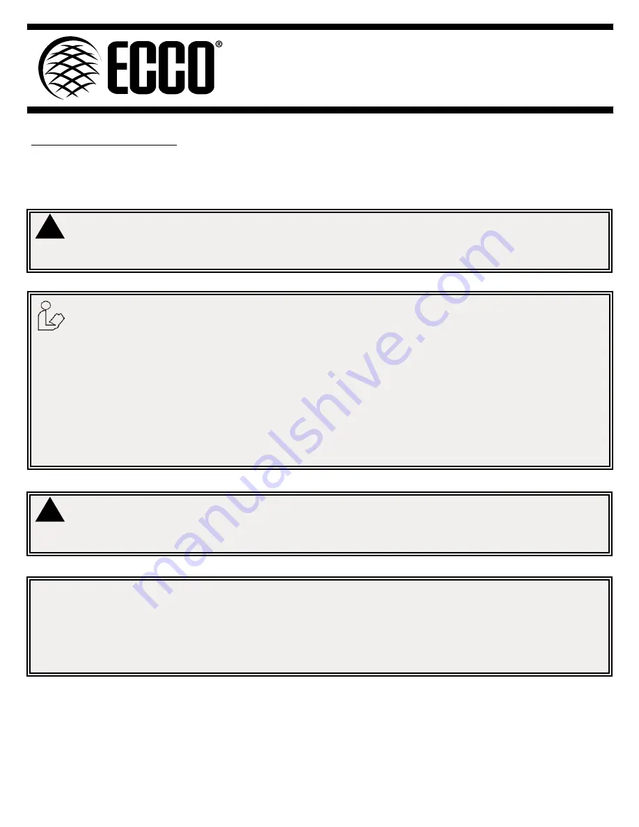 Ecco EC4204-SK Installation Instructions Download Page 1