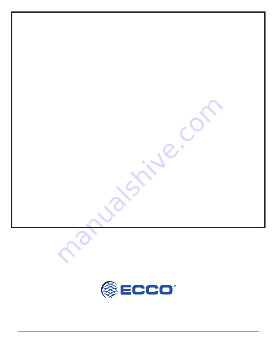 Ecco EW2530 Series Installation And Operation Instructions Manual Download Page 8