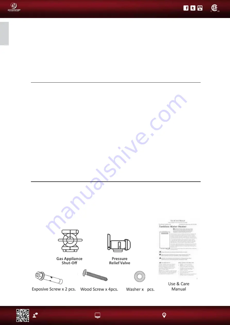 Eccotemp EL22 Series Use & Care Manual Download Page 12