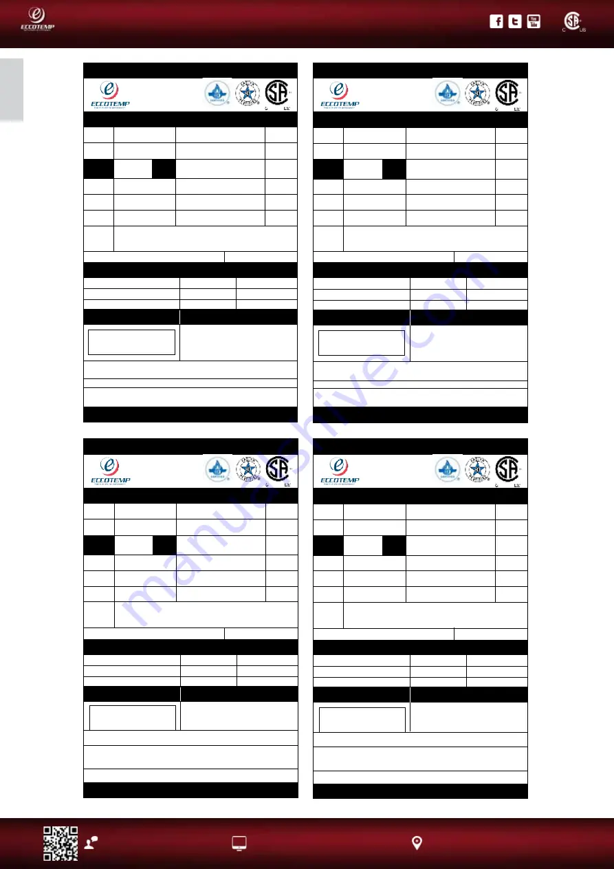 Eccotemp EL22 Series Use & Care Manual Download Page 58