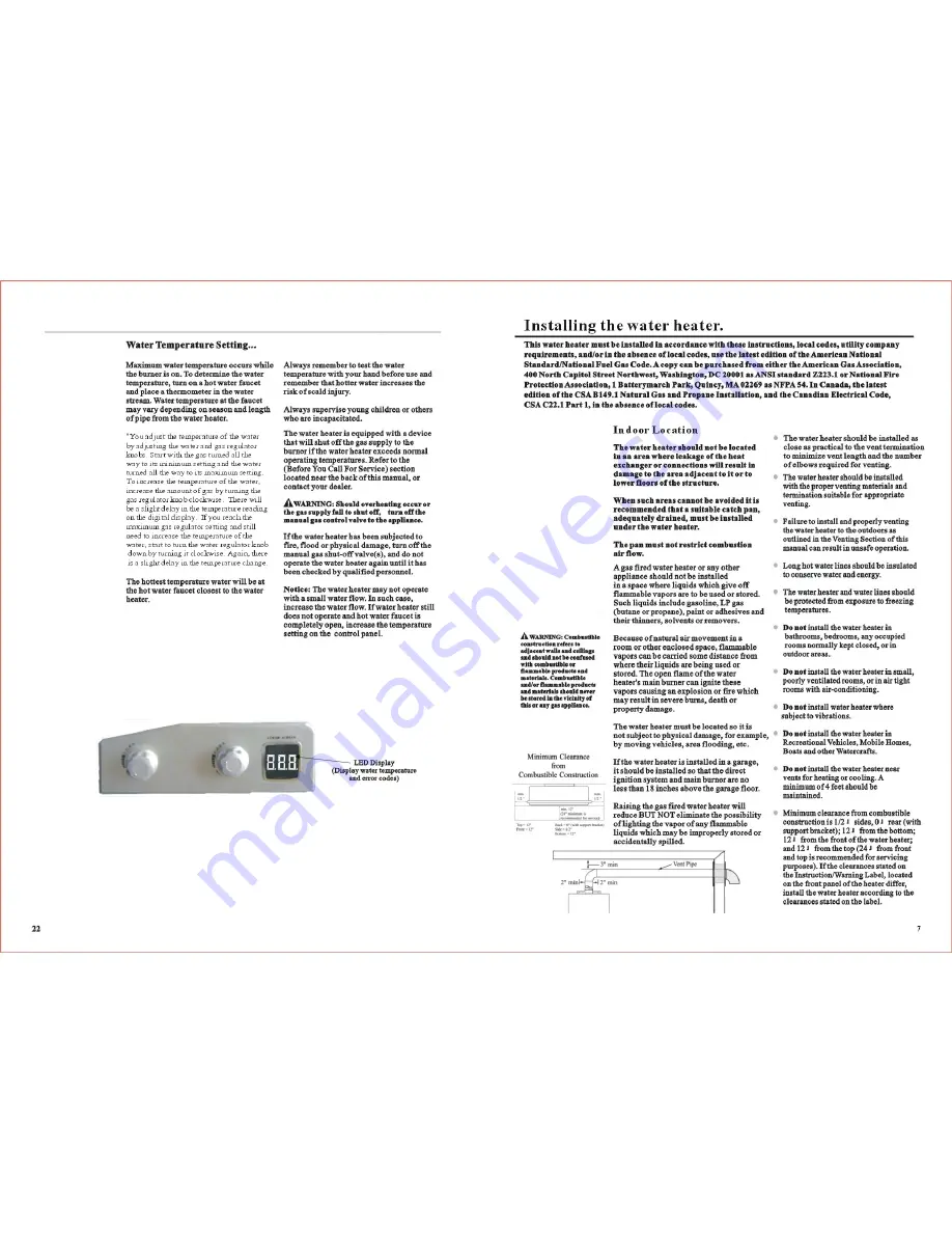 Eccotemp FVI12 Series Use & Care Manual Download Page 8