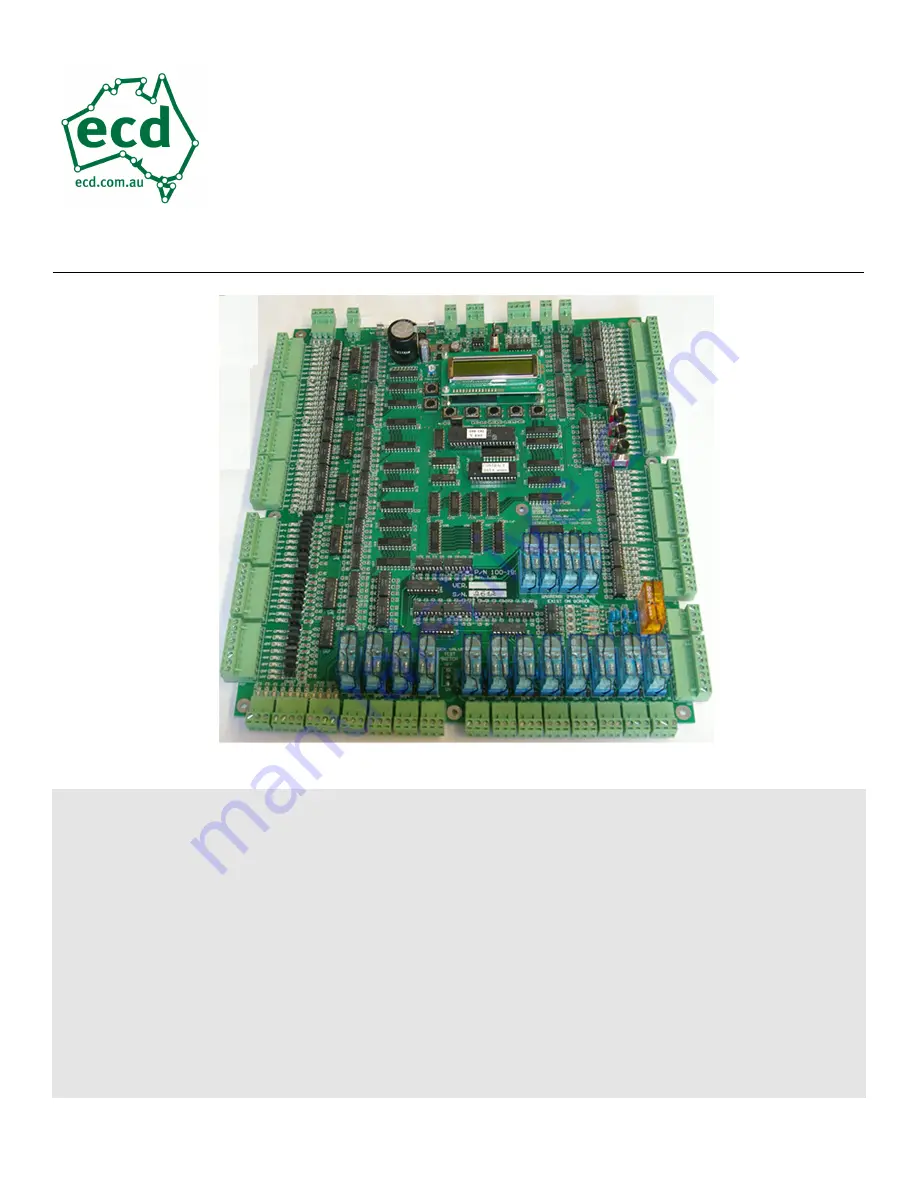 ECD 100-181 Manual Download Page 1