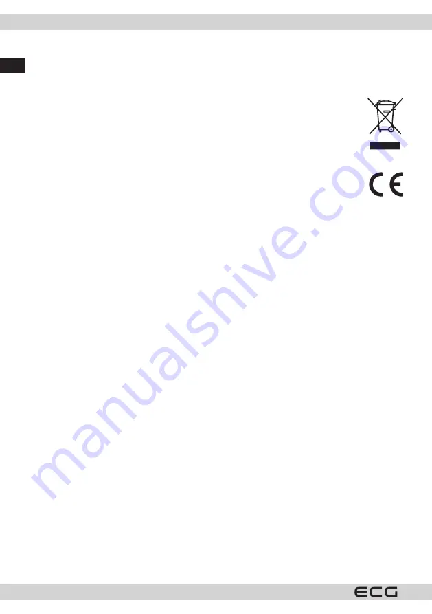 ECG ED 140 BE Instruction Manual Download Page 8