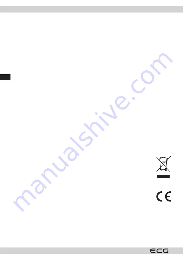 ECG ED 140 BE Instruction Manual Download Page 28