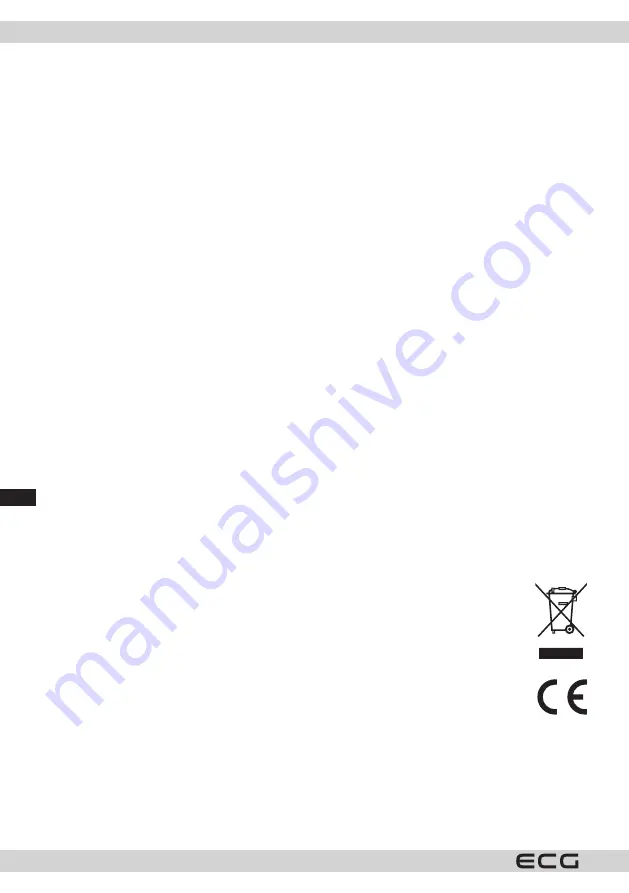 ECG EV 2512 Instruction Manual Download Page 54