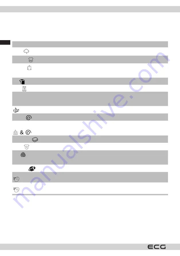 ECG EWFS 1063 DE Скачать руководство пользователя страница 58