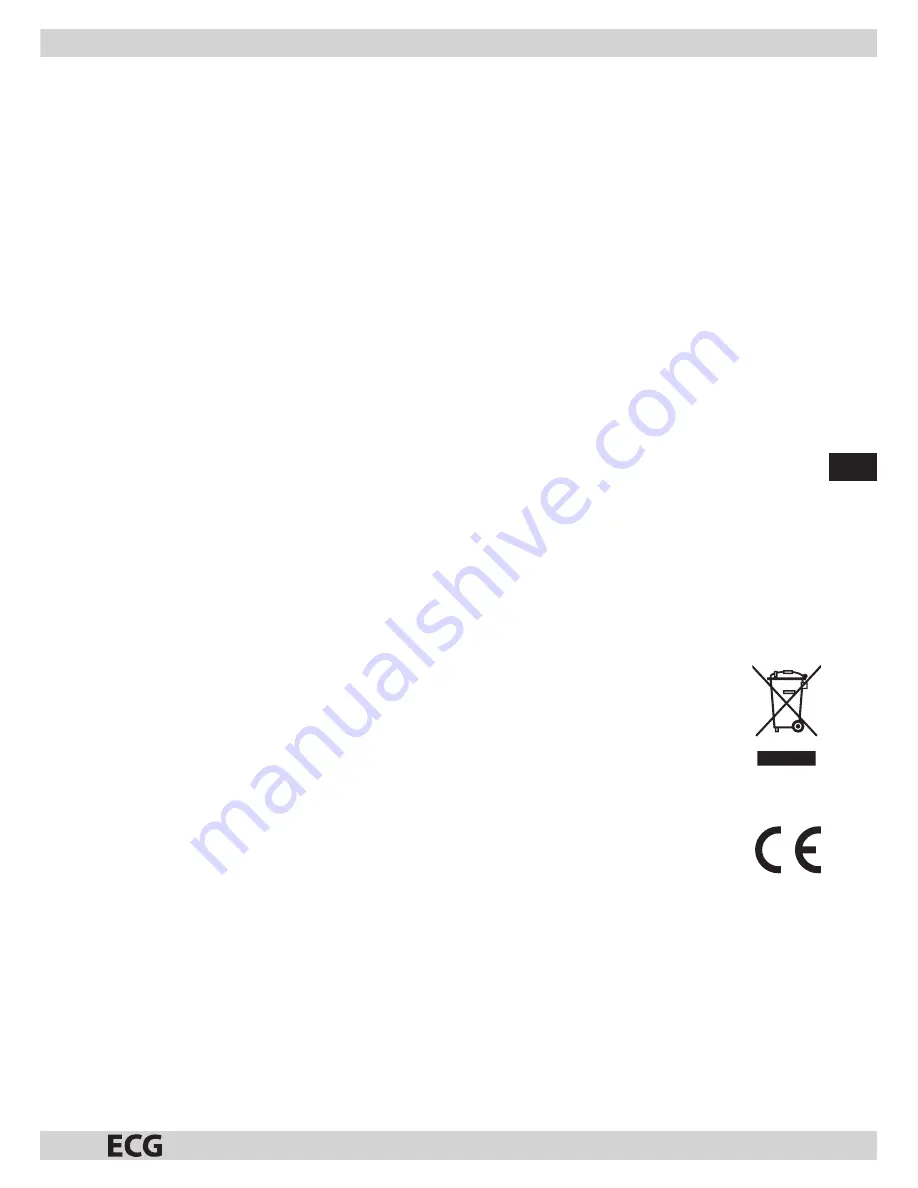 ECG FT 23 Instruction Manual Download Page 11