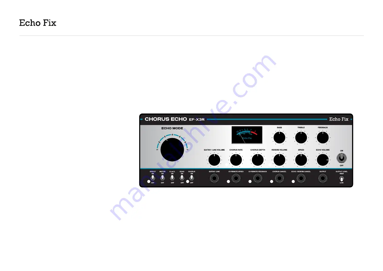 Echo Fix CHORUS ECHO EF-X3R User Manual Download Page 10