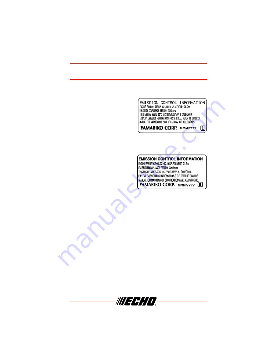 Echo CS-2511TN Operator'S Manual Download Page 20